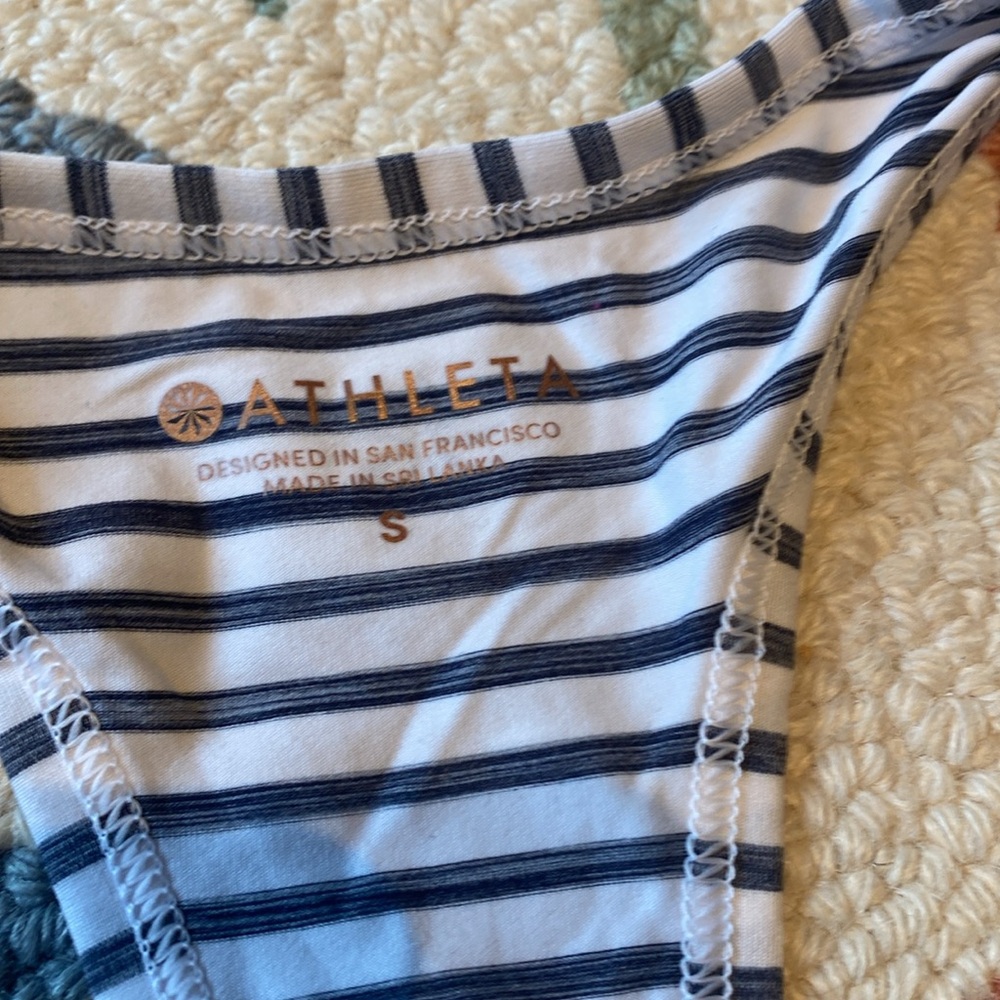 Athleta Heather Stripe Chi Tank - Picture 3 of 5